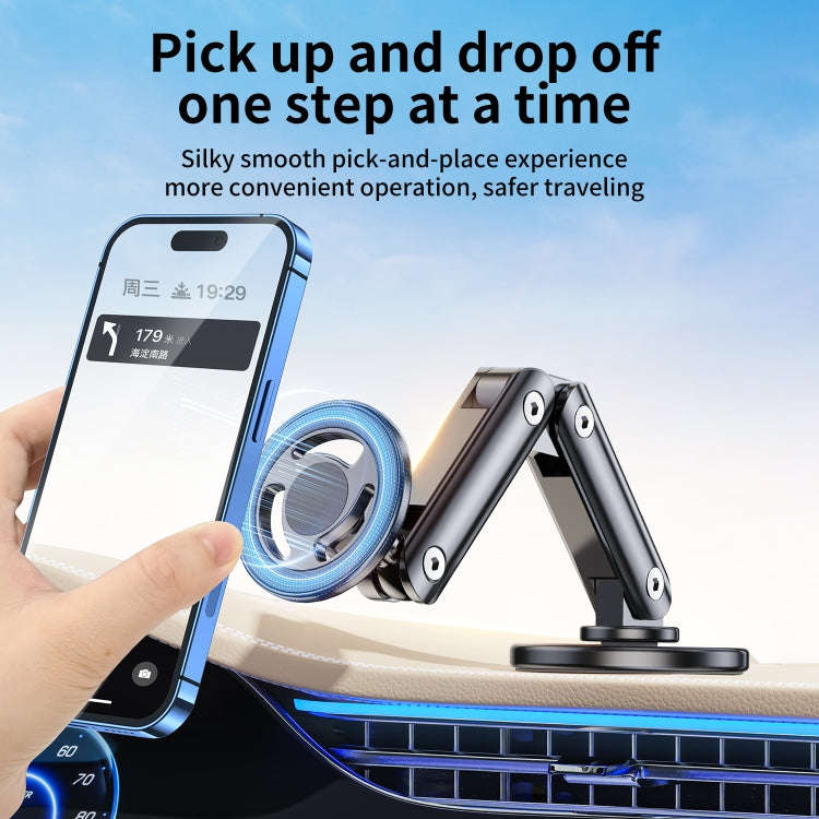 LK-CDD13 Car Multi-angle Adjustable MagSafe Magnetic Holder (Black)