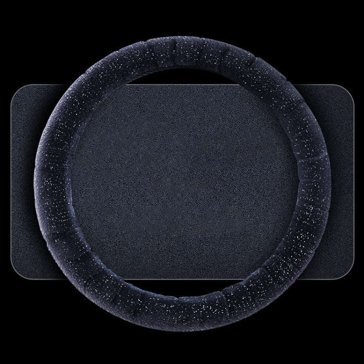 Round Style Car Universal Self Heating Plush Warm Anti-skid Steering Wheel Cover, Diameter: 38cm ...
