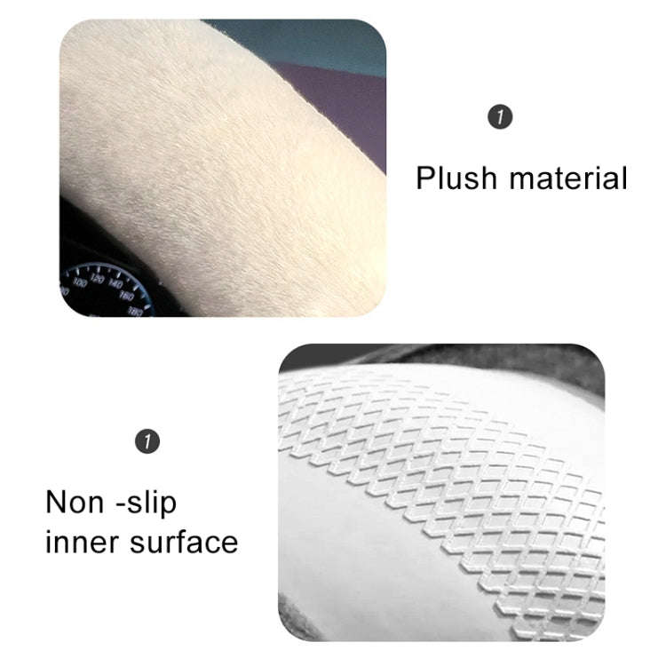 Round Style Car Universal Camellia Pattern Plush Warm Anti-skid Steering Wheel Cover, Diameter: 38cm