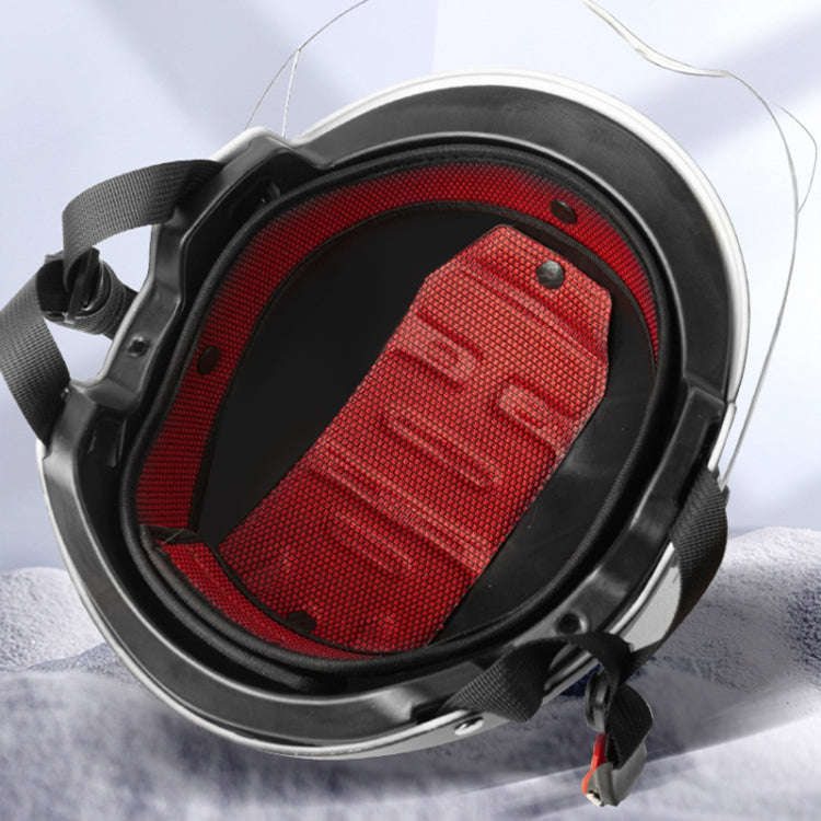 BY-1292 Unisex Motorcycle Frosted Protective Short Mirror Half Helmet (Black)