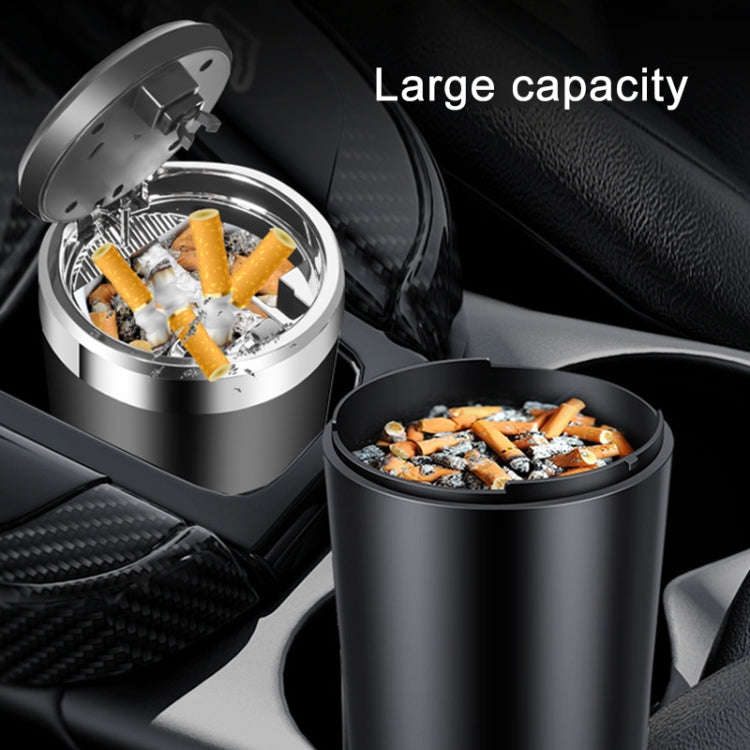 BY-1091 Car Press Style Metal Liner Ashtray with LED Light