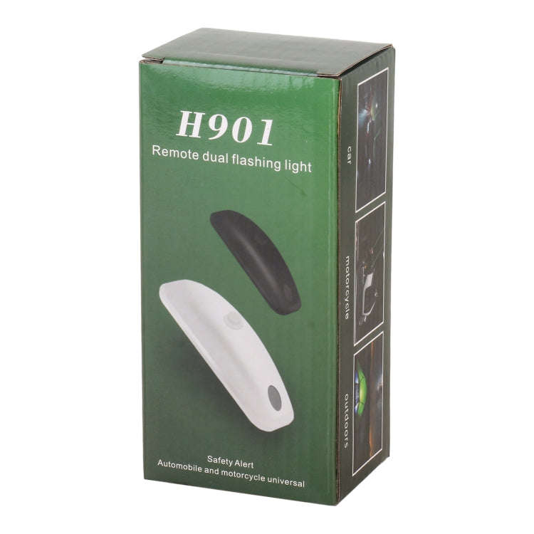 H901 Car Remote Pilot Light Warning Light Dual Flash Light (Black)