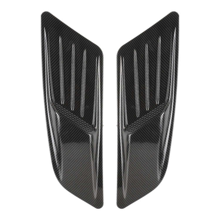 HD-713 1 Pair Car Hood Decorative Stickers Fender Air Vents Sticker(Carbon Fiber)
