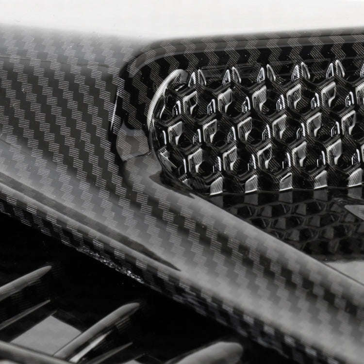 HD-713 1 Pair Car Hood Decorative Stickers Fender Air Vents Sticker(Carbon Fiber)