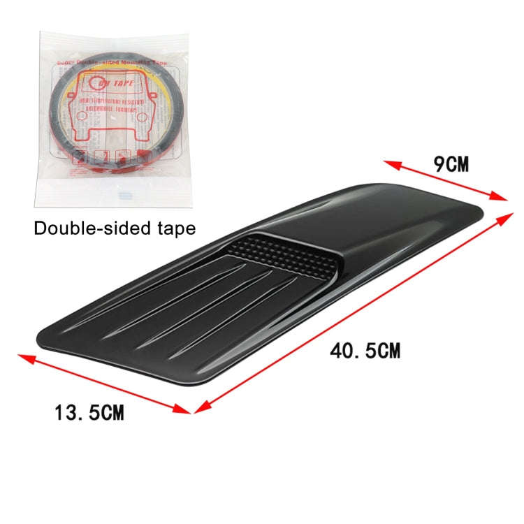 HD-713 1 Pair Car Hood Decorative Stickers Fender Air Vents Sticker(Carbon Fiber)