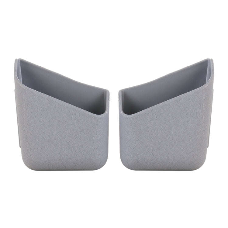 KMS-933 1 Pair Car Multifunctional Adhesive Storage Box Glasses Cellphone Storage Box (Grey)