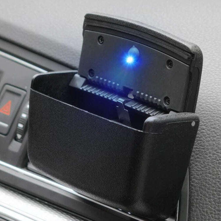 HT-0188 Car Air Outlet Ashtray Storage Box Auto Side Door Hanging Garbage Glove Box (Grey)