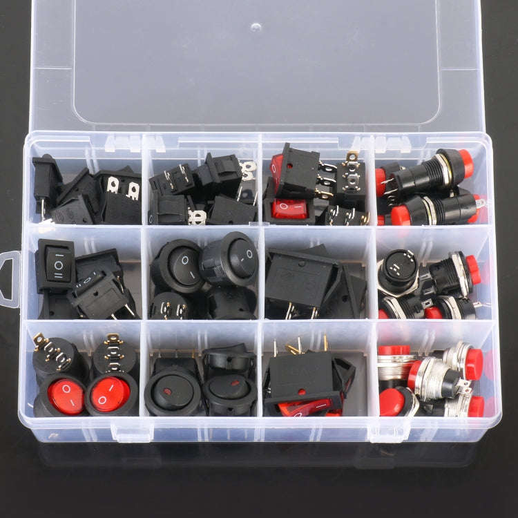 50pcs Universal Power Switch Button Assortment Kit
