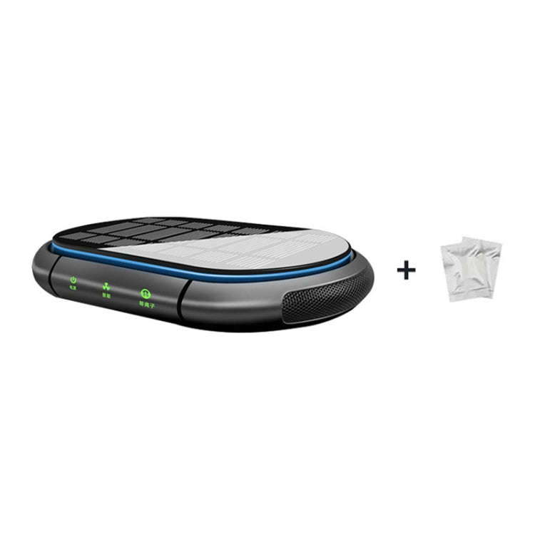 Car Negative Ion Air Purifier with 2 Solid Aromatherapy Sticks (Black)