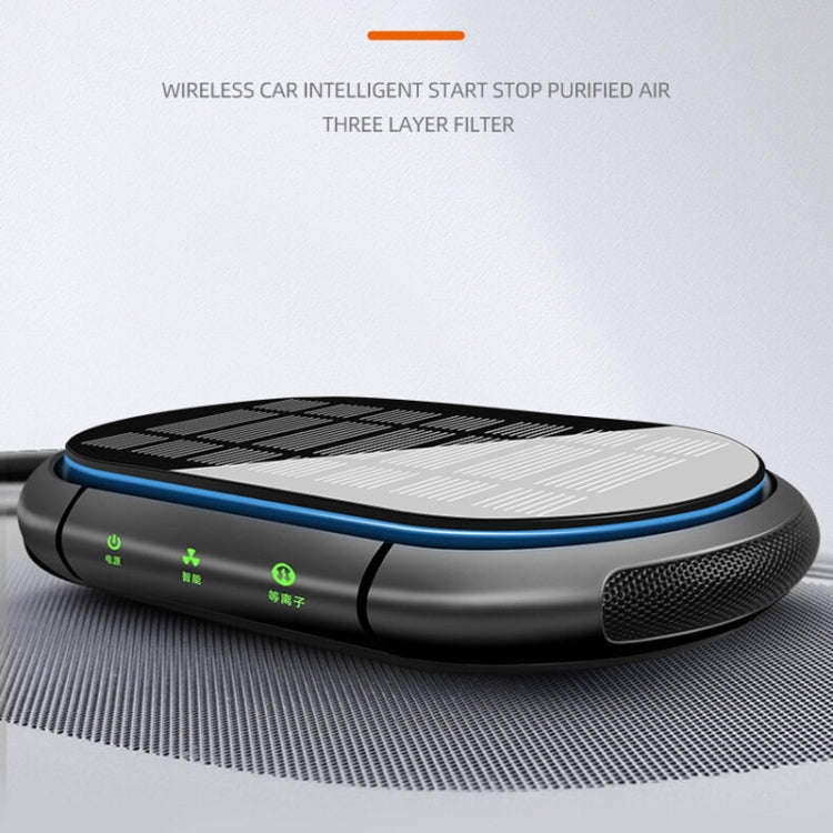 Car Negative Ion Air Purifier with 2 Solid Aromatherapy Sticks (Black)