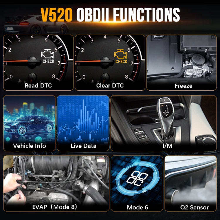 Handheld Portable Car Engine Fault Diagnostic Tool