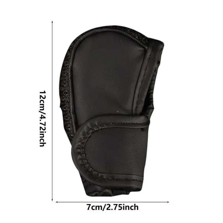 Universal Car PU + Ice Silk Gear Shift Knob Protective Cover (Black)