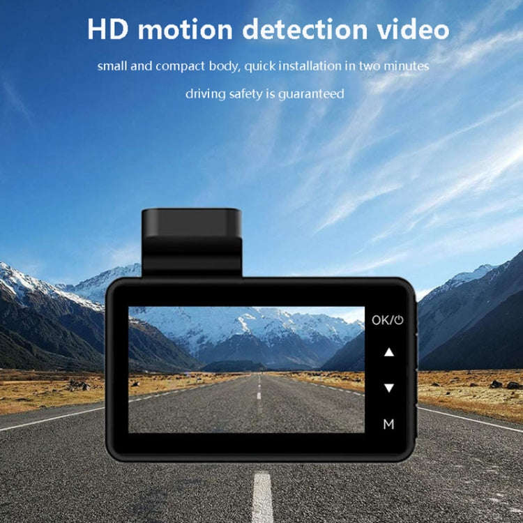 Q3 3 inch Car 1080P HD Single Recording Driving Recorder, Supports Automatic Loop Recording
