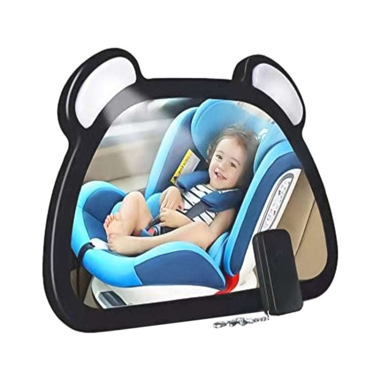 Car Baby Auxiliary Viewing Mirror with LED Remote Control Light + USB Charging