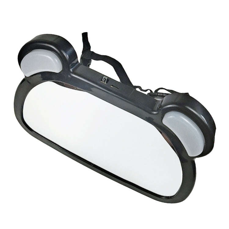 Car Baby Auxiliary Viewing Mirror with LED Remote Control Light + USB Charging
