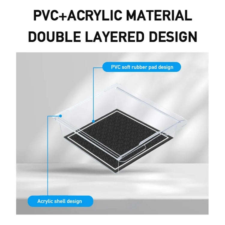For Tesla Model Y / 3 Car Central Control Front PVC Transparent Storage Box