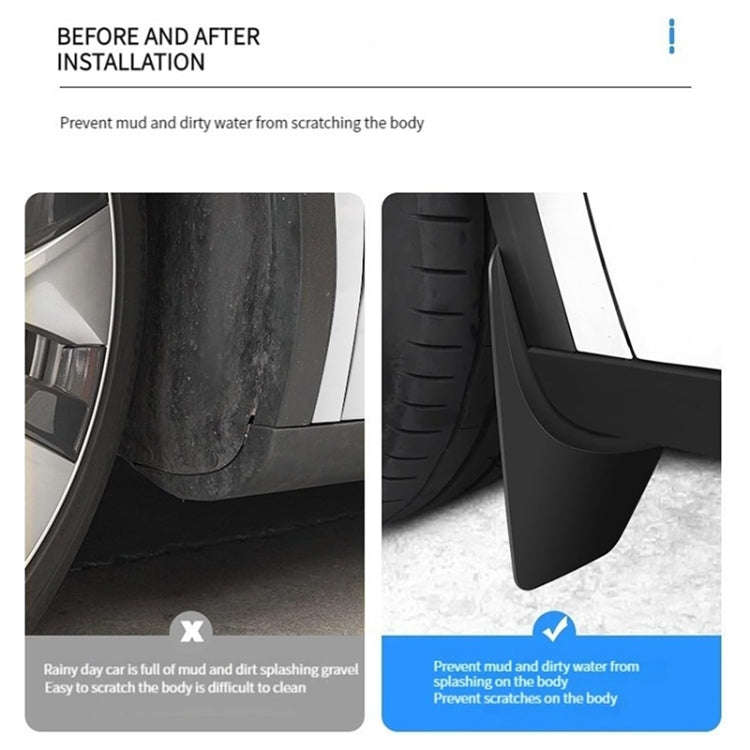 For Tesla Model 3 2024 4pcs/Set Car Fenders Mud Flap Modification Accessories