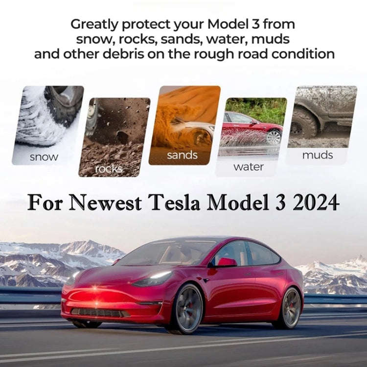For Tesla Model 3 2024 4pcs/Set Car Fenders Mud Flap Modification Accessories