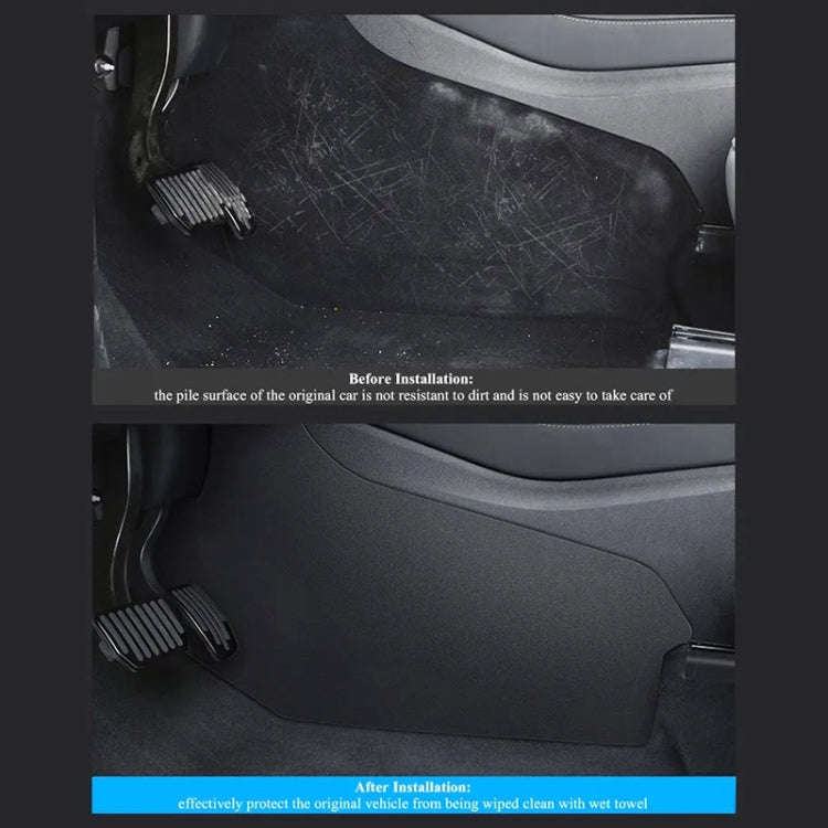 For Tesla Model Y 2pcs / Set Car Center Console Side Anti-Kick Pad