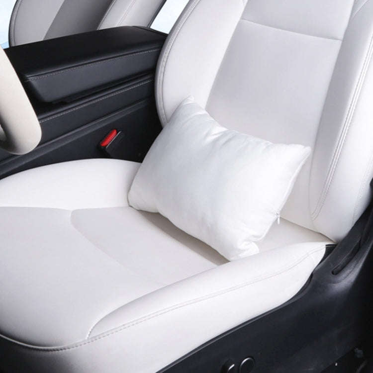 For Tesla Model 3 / Y Car Seat Lumbar Support Pillow (White)