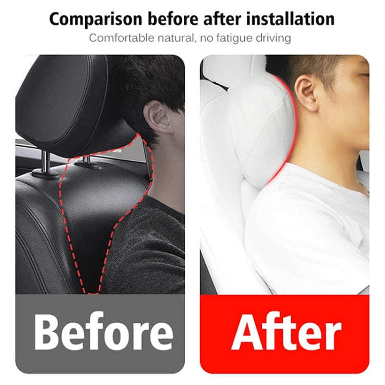 For Tesla Model 3 / Y Car Seat Neck Protector Headrest (White)