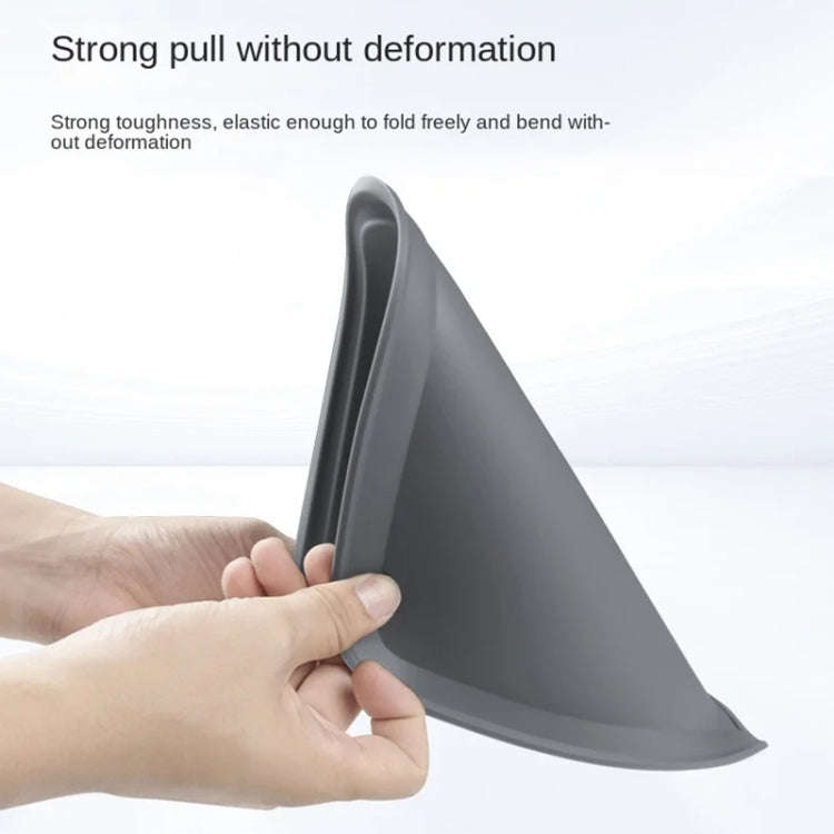 For Tesla Model 3 / Y Car Center Console Silicone Anti-slip Protective Mat (Grey)