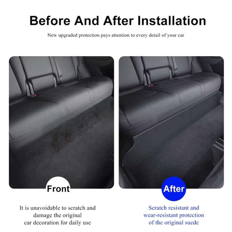 For Tesla Model Y 2pcs / Set Car Rear Seat Lower Protection Panel