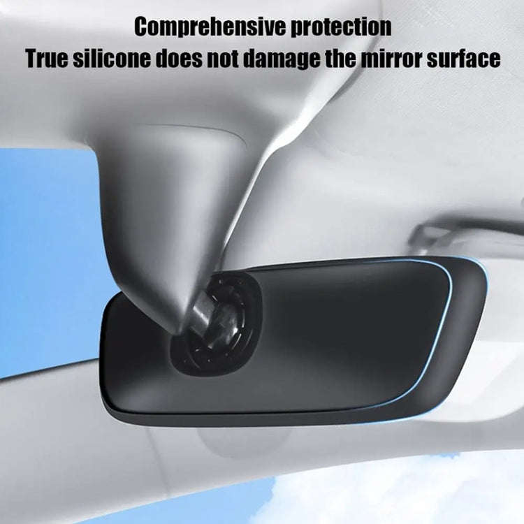 For Tesla Model 3 / Y Car Interior Rearview Mirror Silicone Protective Cover (Grey)
