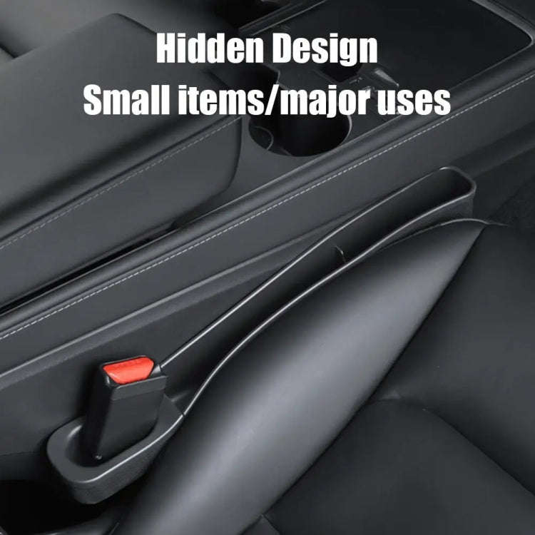 For Tesla Model 3 / Y 2pcs / Set Car Seat Gap Storage Box (White)