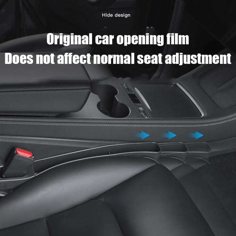 For Tesla Model 3 / Y 2pcs / Set Car Seat Gap Storage Box (White)