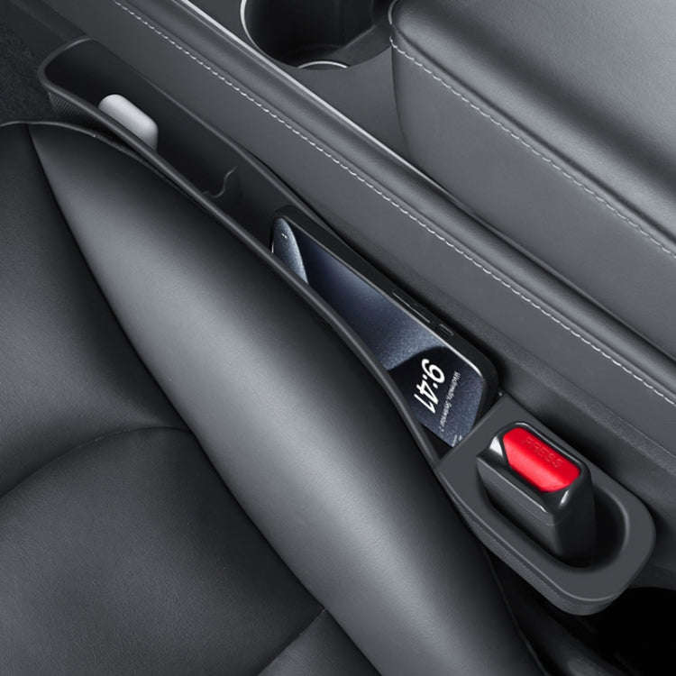 For Tesla Model 3 / Y 2pcs / Set Car Seat Gap Storage Box (Black)