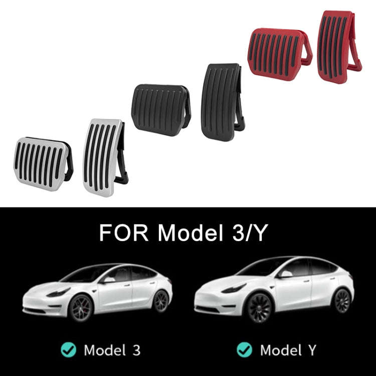 For Tesla Model 3 / Y Snap-on Car Accelerator Brake Pedal (Red)