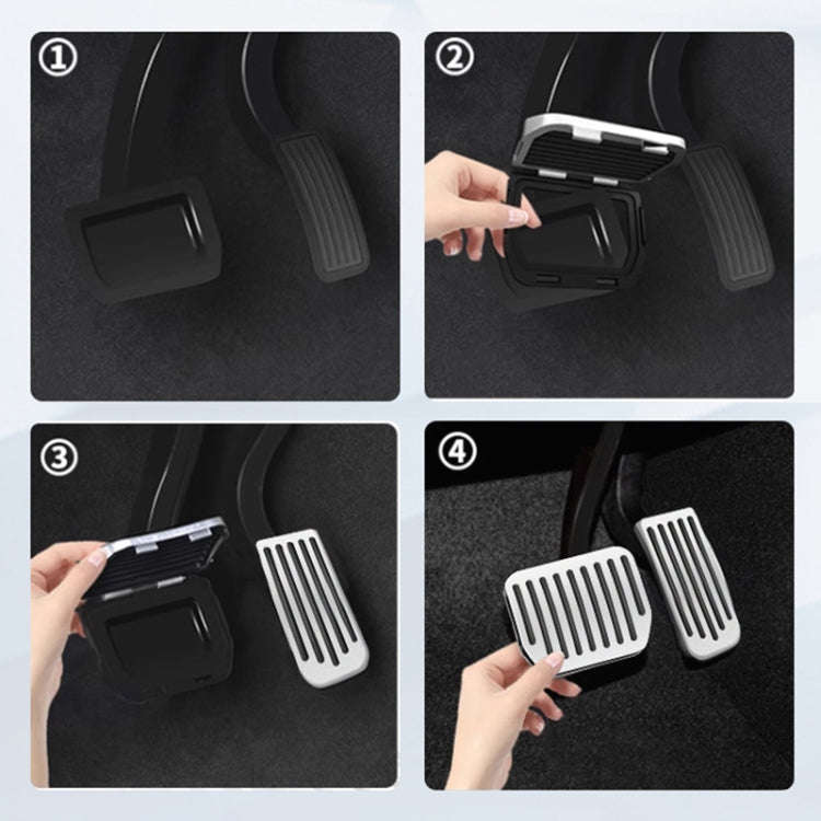 For Tesla Model 3 / Y Snap-on Car Accelerator Brake Pedal (Black)