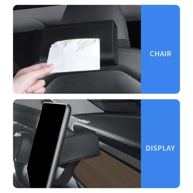 For Tesla Universal Car Silicone Tissue Box Elastic Belt Paper Box