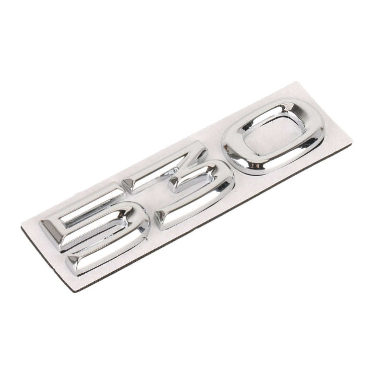 Car Number 530 Metal Personalized Decorative Stickers, Size: 8 x 2.5 x 0.5cm