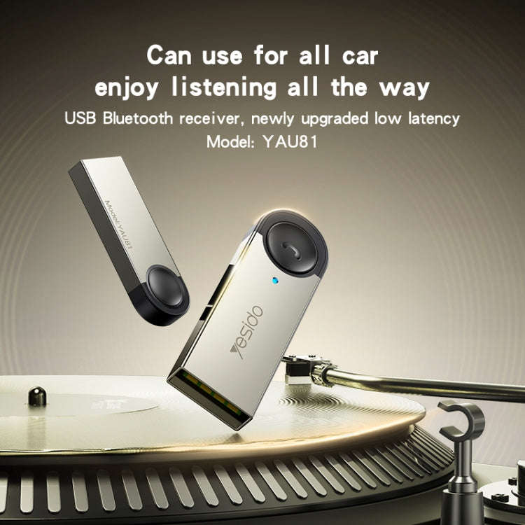 Yesido YAU81 USB Wireless Audio Adapter Car Bluetooth Receiver
