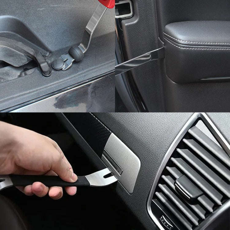4-5 inch Short Car Door Panel Removal Rubber Buckle Screwdriver (Red)