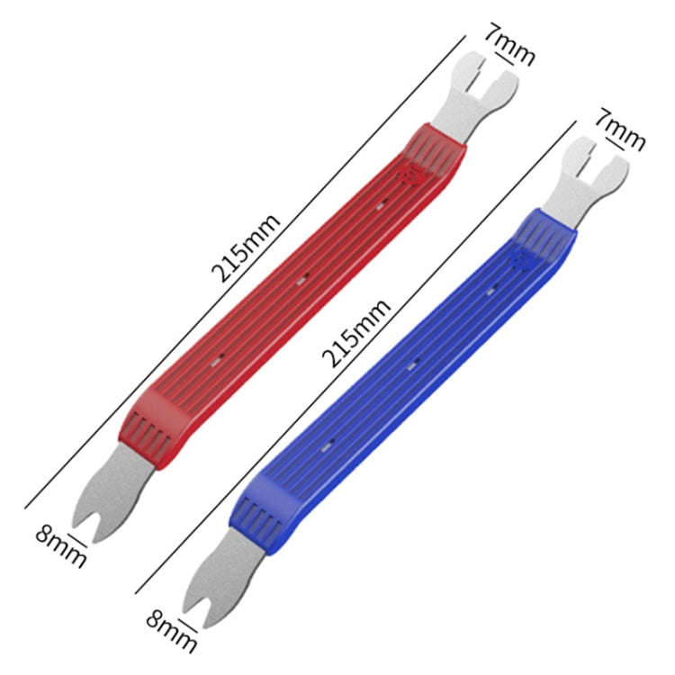 6-8 inch Short Car Door Panel Removal Rubber Buckle Screwdriver (Blue)