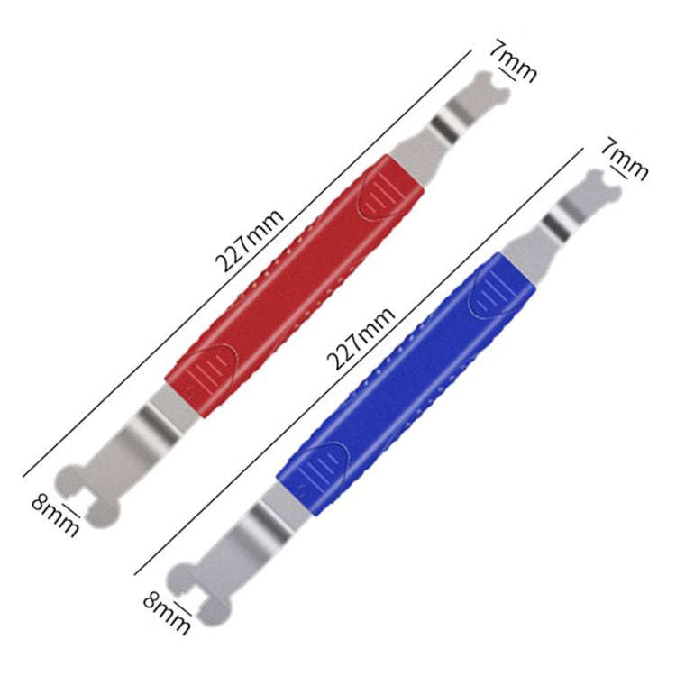 4-5 inch Long Car Door Panel Removal Rubber Buckle Screwdriver (Red)