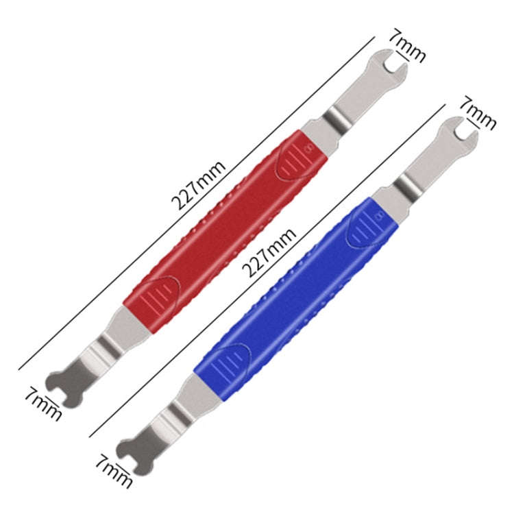 6-8 inch Long Car Door Panel Removal Rubber Buckle Screwdriver (Blue)