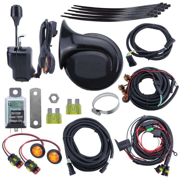 CP-5221 UTV Turn Signal Kit with Horn, Plug and Play Street Legal with Column Turn Switch and 105...