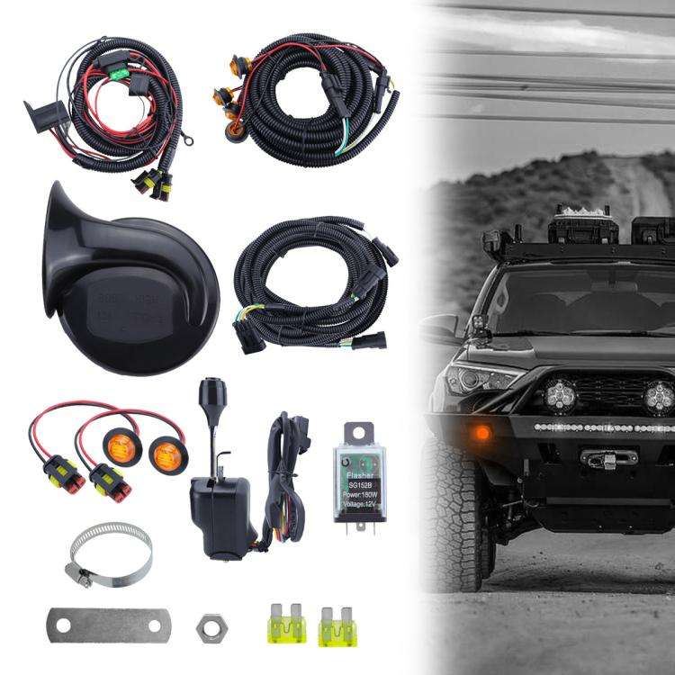 CP-5221 UTV Turn Signal Kit with Horn, Plug and Play Street Legal with Column Turn Switch and 105...