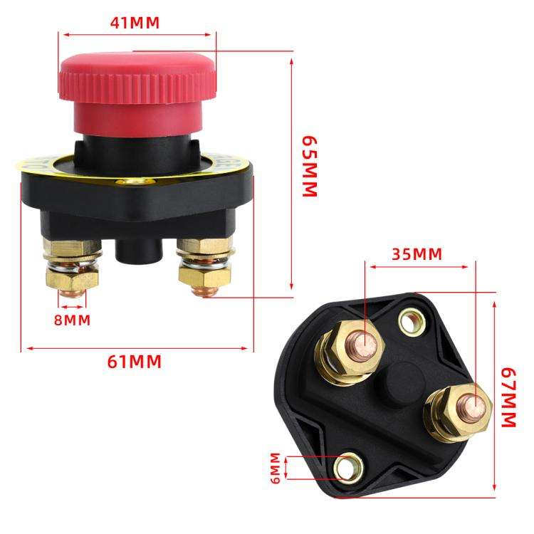 12V / 24V Car Modified Power Ignition Switch With Terminal Block Battery Isolation Power Disconne...