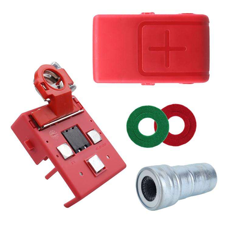 Car Positive Battery Pile Battery 400A Fuse Terminal Battery Clip Battery Terminal (Red)