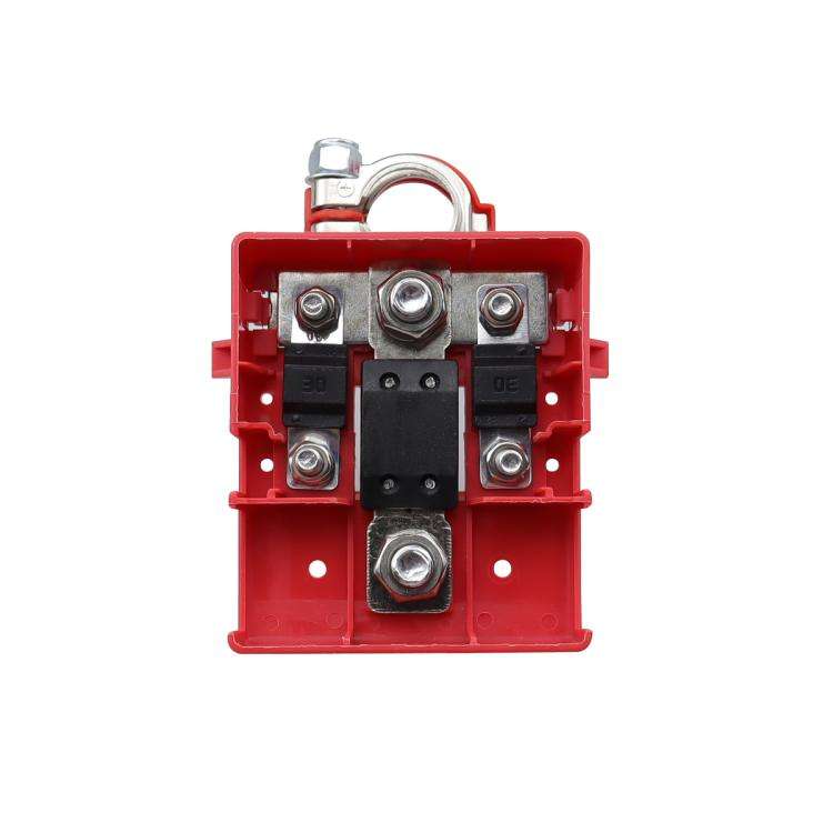 Car Positive Battery Pile Battery 400A Fuse Terminal Battery Clip Battery Terminal (Red)