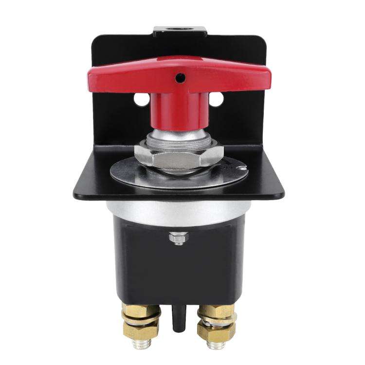 300A High Current Silver-plated Copper 12V-36V Battery Cut Off Switch with Red Handle Isolator & ...
