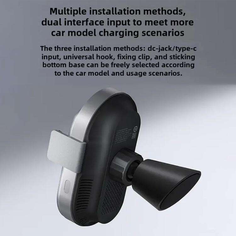 Xiaomi 50W Wireless Car Charger Dual Interface Fast Quick Charging Holder (Black)