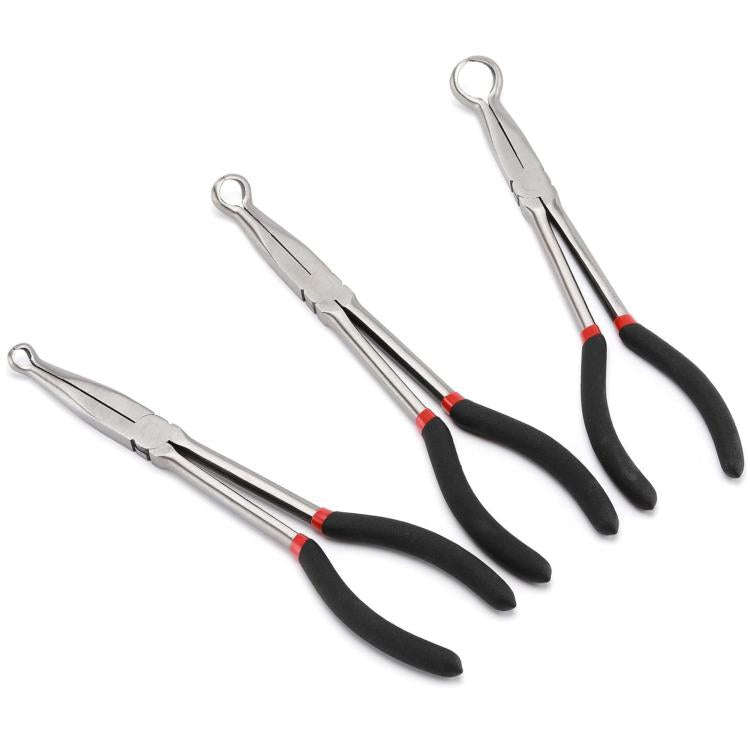 Extended Pointed Nose O-ring Pliers, Size: 3/4 inch (Black)