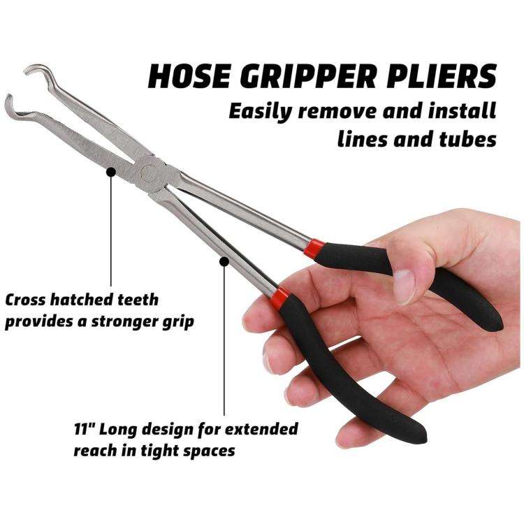 Extended Pointed Nose O-ring Pliers, Size: 3/4 inch (Black)