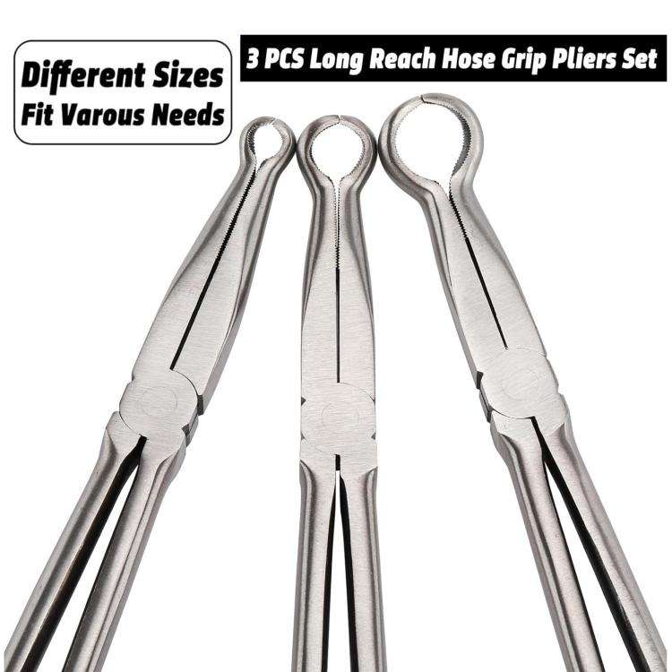 Extended Pointed Nose O-ring Pliers, Size: 3/4 inch (Black)